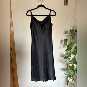 Bebe - Silky Cowl Neck Slip Dress